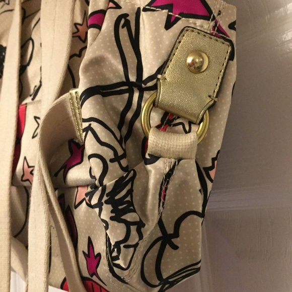 SOLD! 💗COACH Pink Poppy-Graffiti Glamour Kyra Backpack - Picture 4 of 9